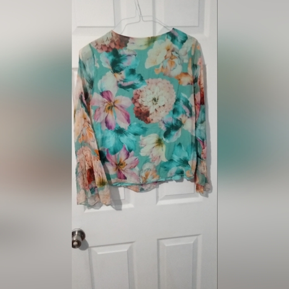 Angela Moda Bohemian silk blouse, size small - Picture 3 of 3